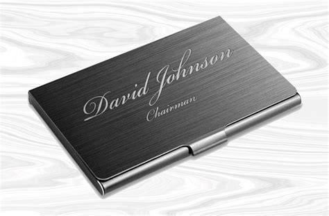 vistaprint engraved business card holder.